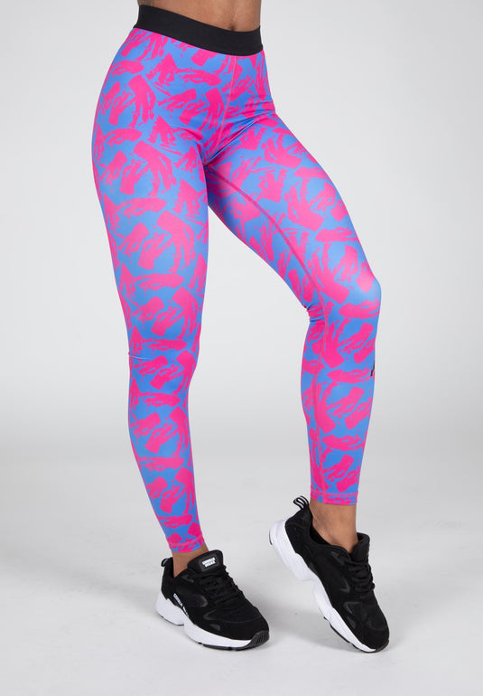 Colby Leggings - Blue/Pink
