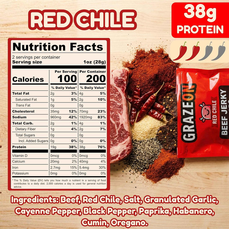 Load image into Gallery viewer, GrazeOn - 7 Flavor Beef Crisps Variety Pack (7 x 2.0 oz) - Protein Snack
