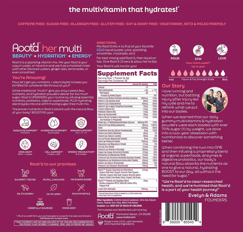 Load image into Gallery viewer, Root'd - Advanced Daily Nutrition for Her - Vitamins &amp; Supplements
