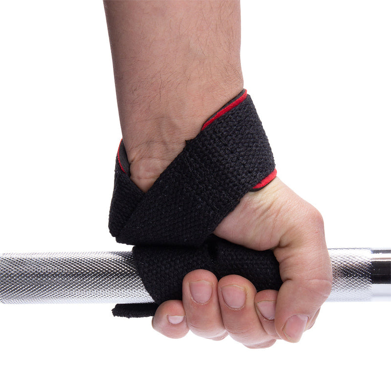 Load image into Gallery viewer, Padded Lifting Straps - Black/Red
