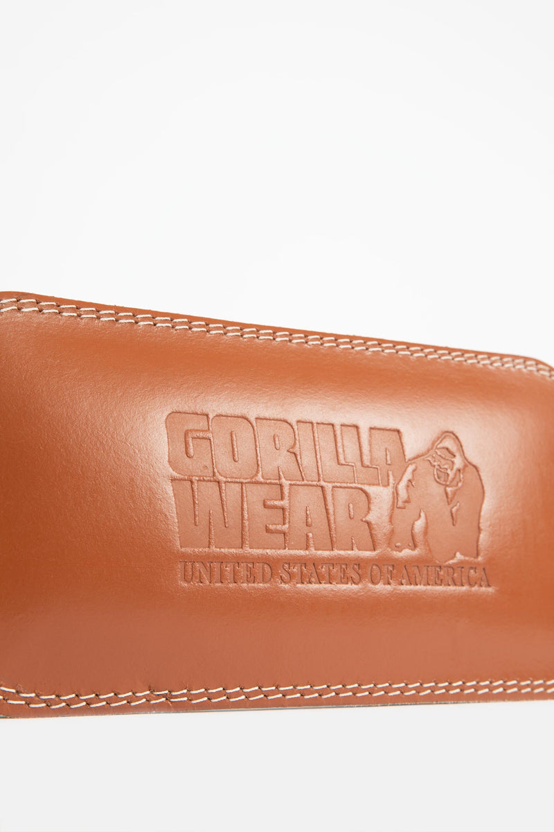 Load image into Gallery viewer, GW 6- Inch Padded Leather Lifting Belt - Brown

