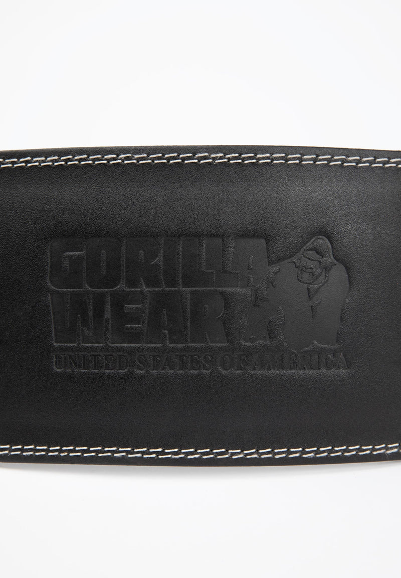 Load image into Gallery viewer, GW 6- Inch Padded Leather Lifting Belt - Black/Black
