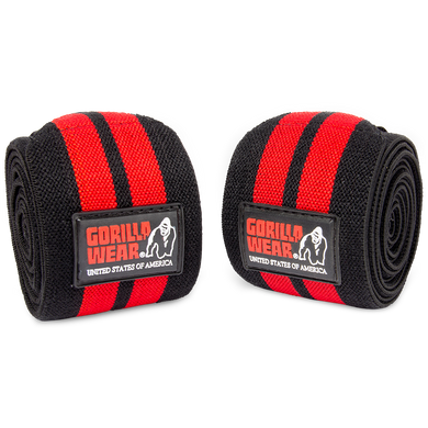 Gorilla Wear - Knee Wraps - Black/Red