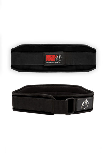 Gorilla Wear 4-inch Women Lifting Belt - Black