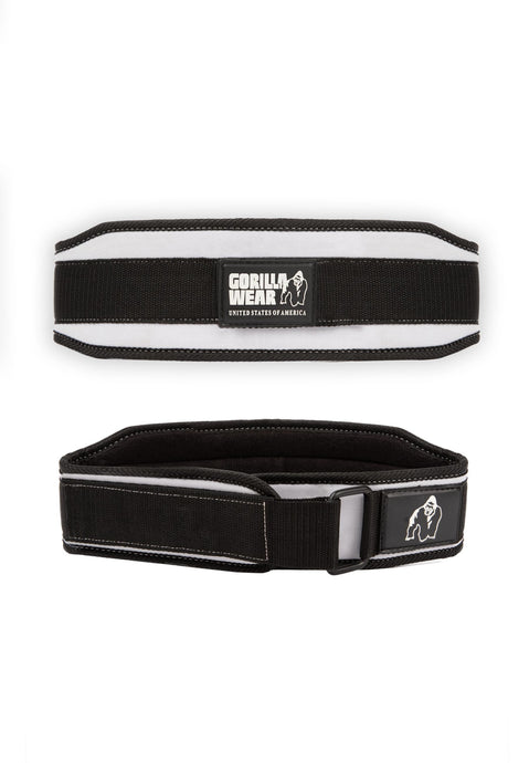 Gorilla Wear 4-inch Women Lifting Belt - Black/White