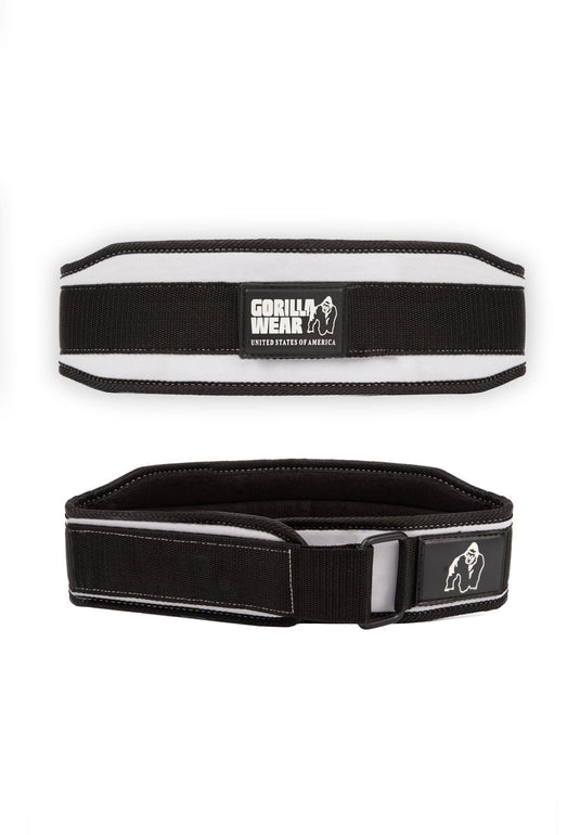 Gorilla Wear 4-inch Women Lifting Belt - Black/White