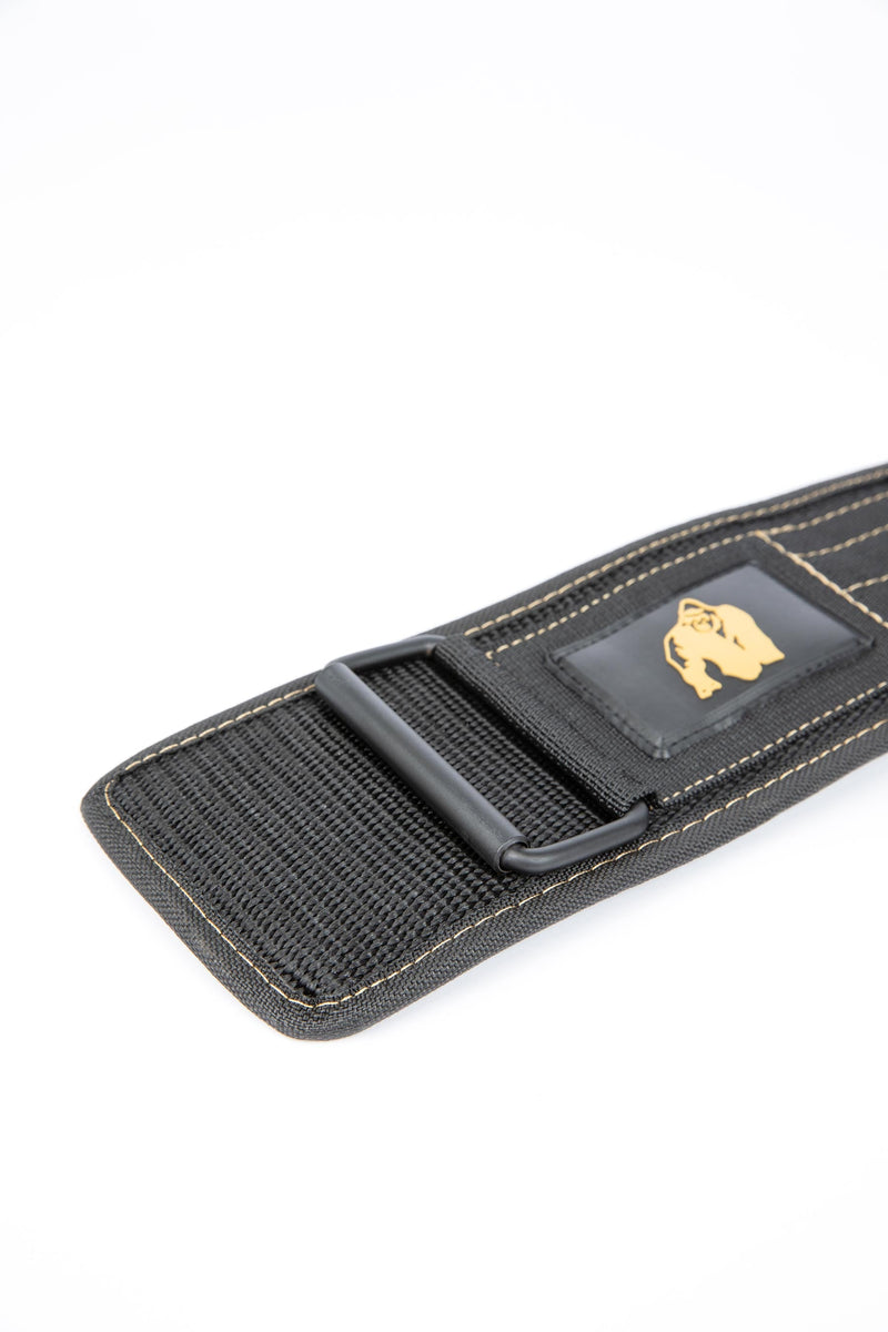 Load image into Gallery viewer, Gorilla Wear 4 Inch Nylon Lifting Belt - Black/Gold
