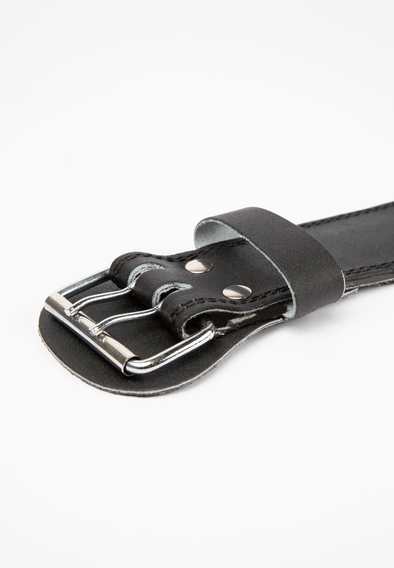 Load image into Gallery viewer, Gorilla Wear 4 Inch Padded Leather Lifting Belt - Black/Red
