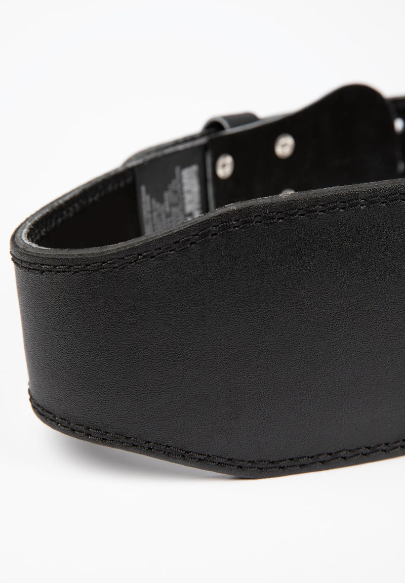 Load image into Gallery viewer, Gorilla Wear 4 Inch Padded Leather Lifting Belt - Black/Red
