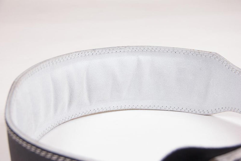 Load image into Gallery viewer, Gorilla Wear 4 Inch Padded Leather Lifting Belt - Black/Gray
