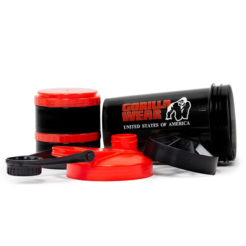 Load image into Gallery viewer, Gorilla Wear - Shaker 2 Go - Black/Red
