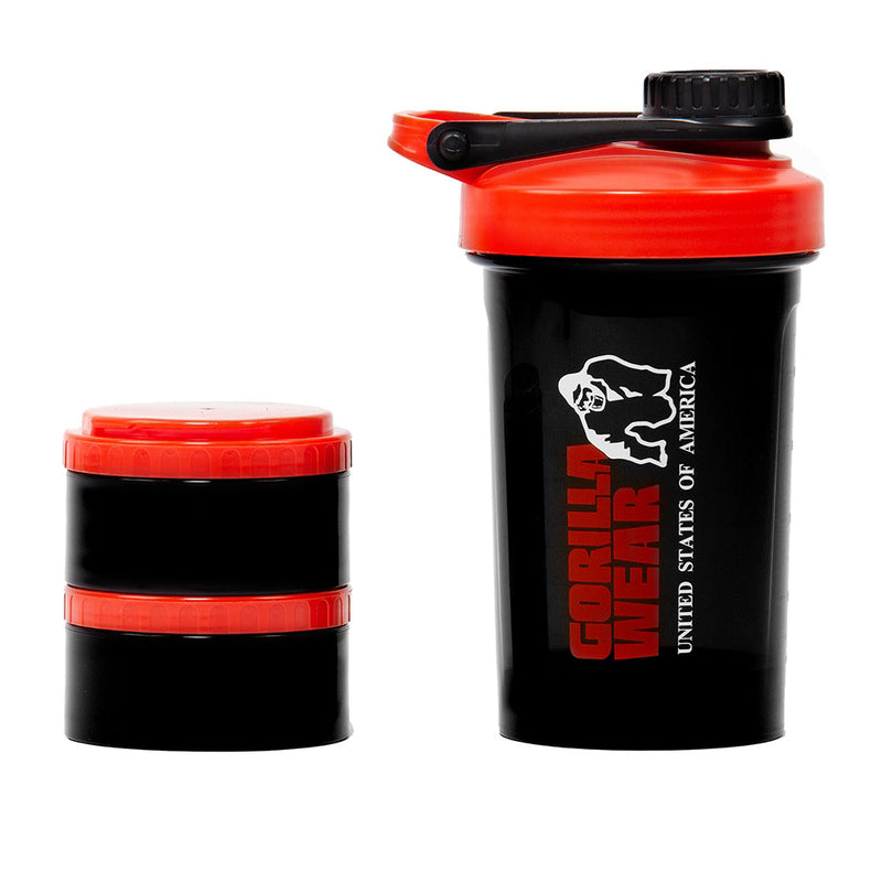 Load image into Gallery viewer, Gorilla Wear - Shaker 2 Go - Black/Red
