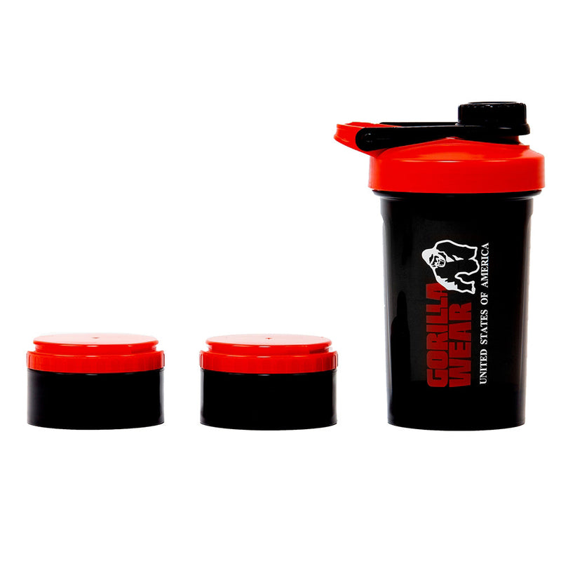 Load image into Gallery viewer, Gorilla Wear - Shaker 2 Go - Black/Red
