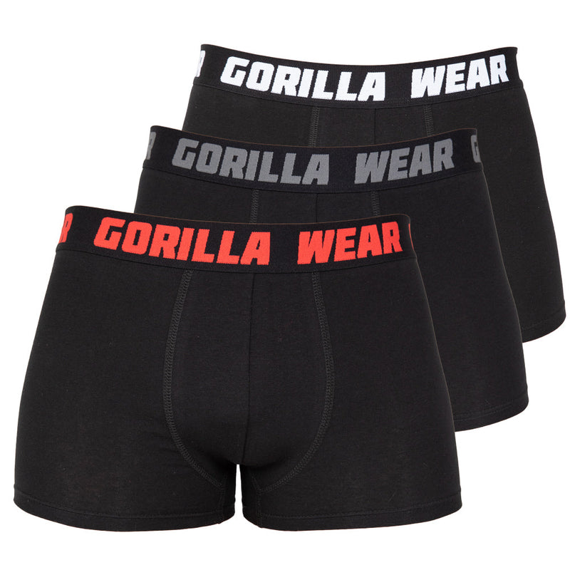 Load image into Gallery viewer, Gorilla Wear Boxer Shorts 3-Pack - Black
