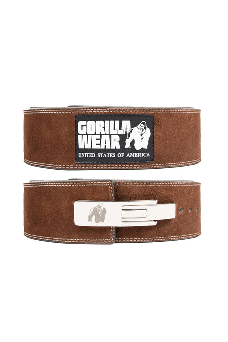 GW 4-inch Leather Lever Belt - Brown