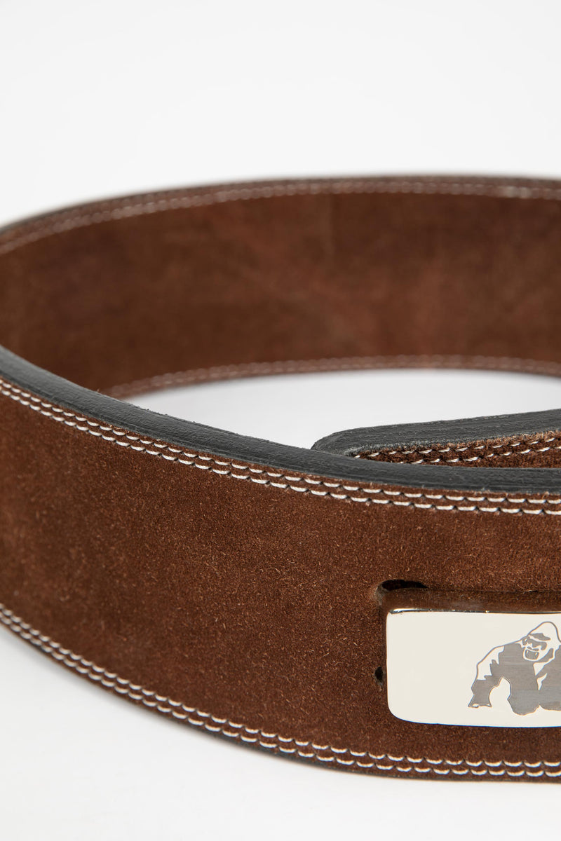 Load image into Gallery viewer, GW 4-inch Leather Lever Belt - Brown
