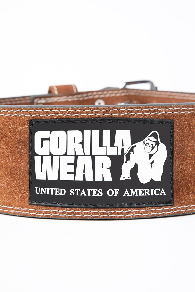 Load image into Gallery viewer, GW 4-inch Leather Lifting Belt - Brown
