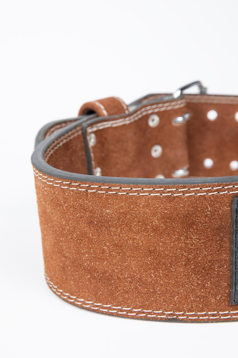 Load image into Gallery viewer, GW 4-inch Leather Lifting Belt - Brown
