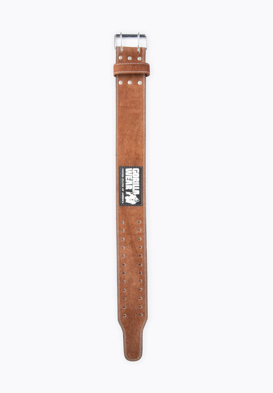 GW 4-inch Leather Lifting Belt - Brown