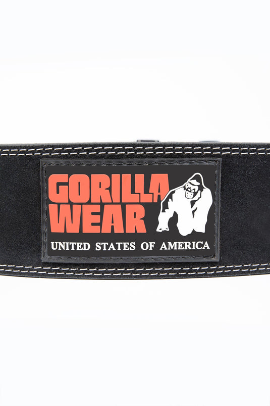 GW 4-inch Leather Lifting Belt - Black