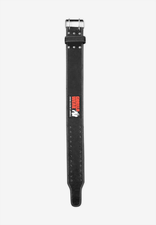 GW 4-inch Leather Lifting Belt - Black