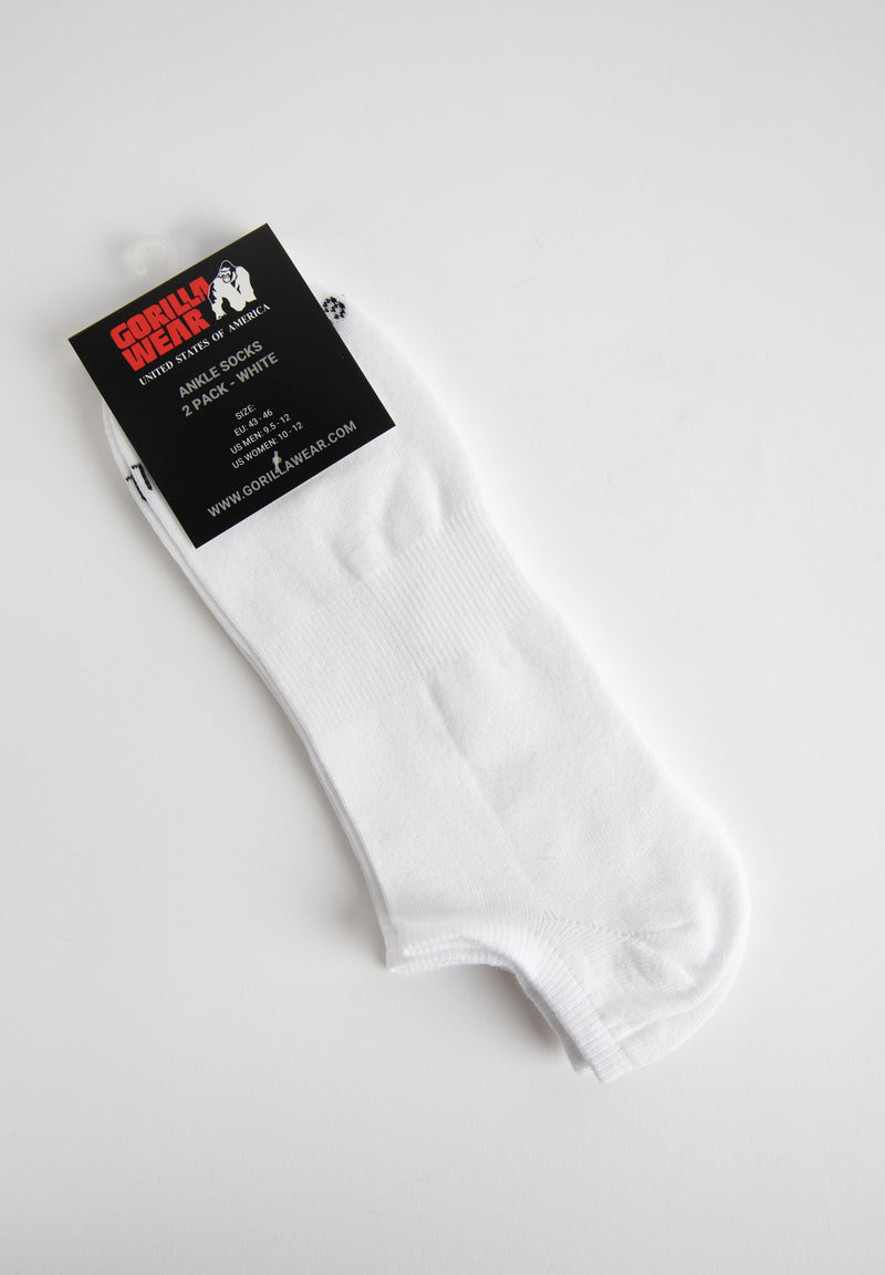 Load image into Gallery viewer, Ankle Socks 2-Pack - White
