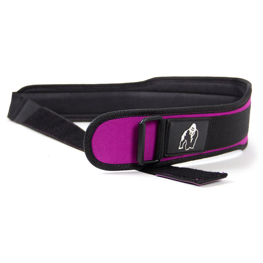 Gorilla Wear 4 Inch Women's Lifting Belt - Black/Purple