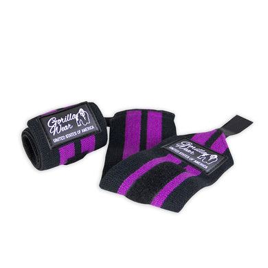 Gorilla Wear - Women's Wrist Wraps - Black/Purple