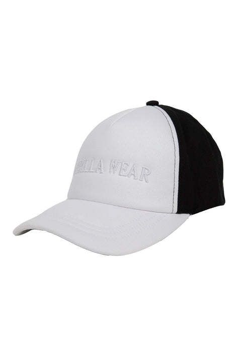 Sharon Ponytail Cap - White/Black