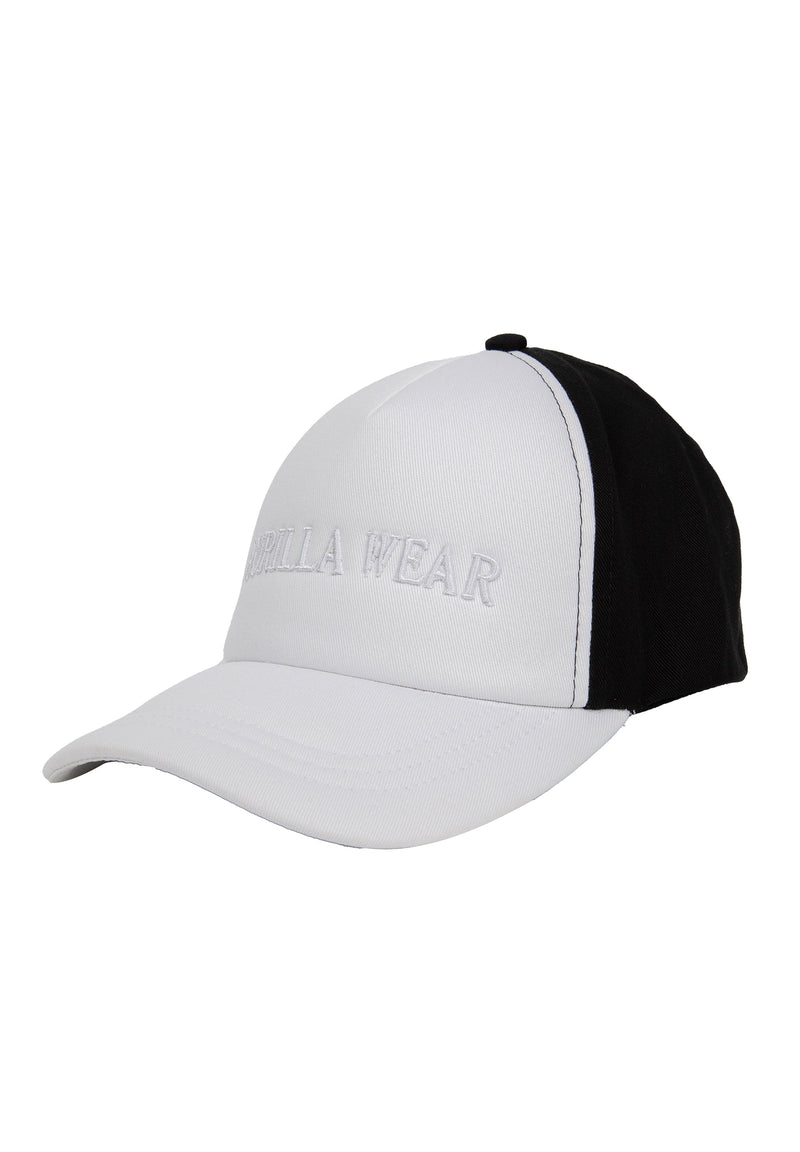Load image into Gallery viewer, Sharon Ponytail Cap - White/Black
