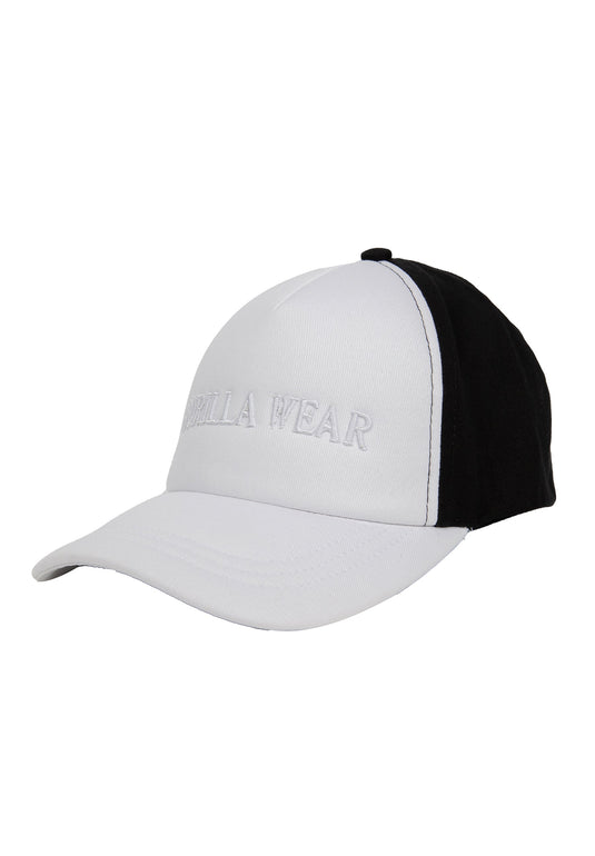 Sharon Ponytail Cap - White/Black