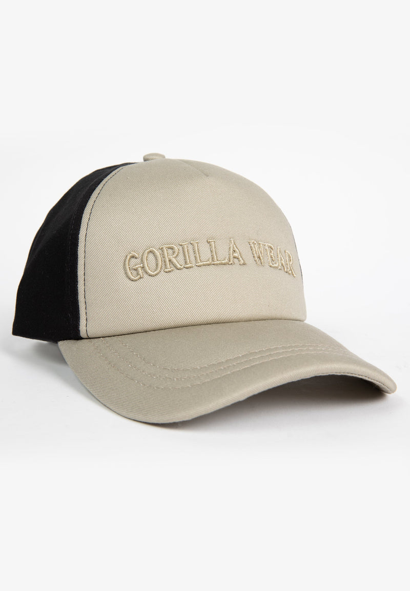 Load image into Gallery viewer, Sharon Ponytail Cap - Beige/Black
