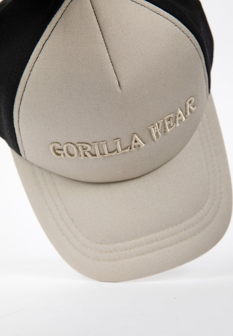 Load image into Gallery viewer, Sharon Ponytail Cap - Beige/Black
