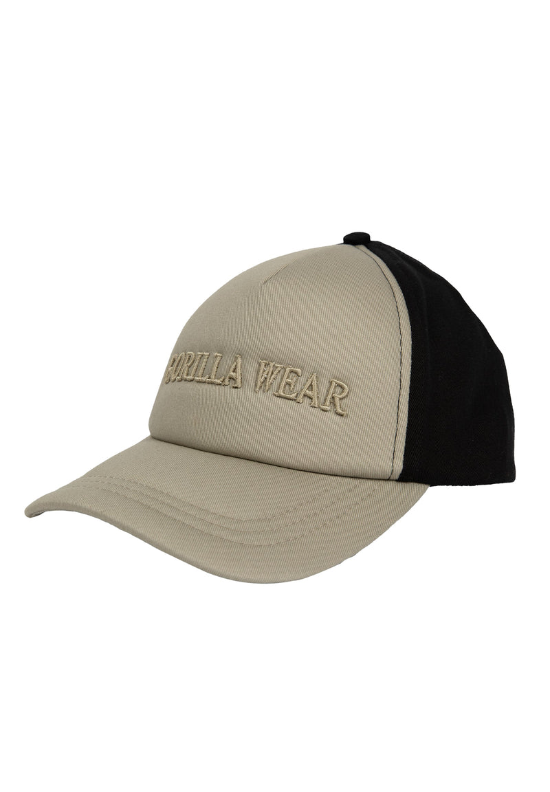 Load image into Gallery viewer, Sharon Ponytail Cap - Beige/Black
