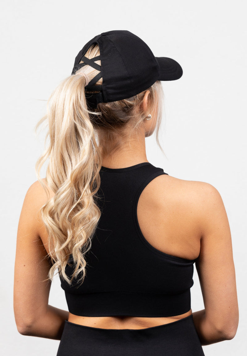 Load image into Gallery viewer, Sharon Ponytail Cap - Black
