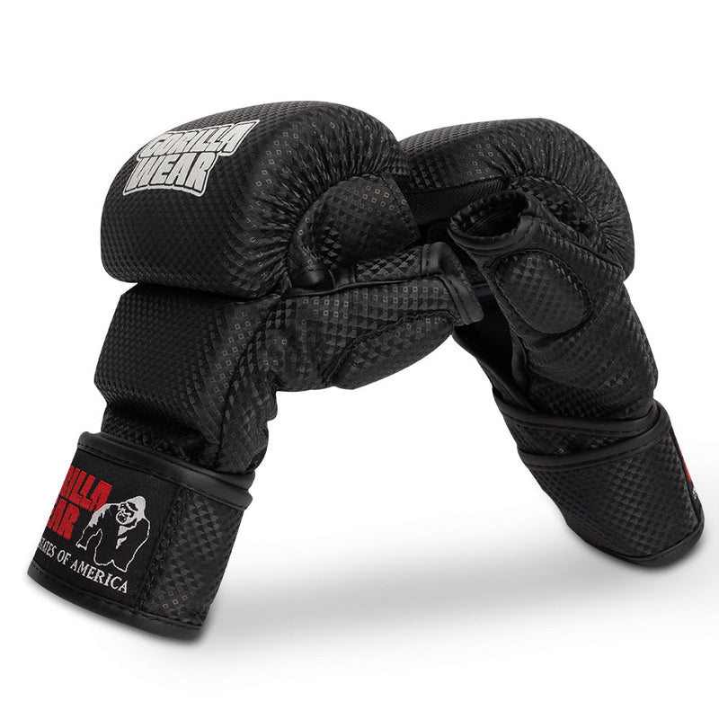 Load image into Gallery viewer, Gorilla Wear - ely mma sparring gloves - black/white
