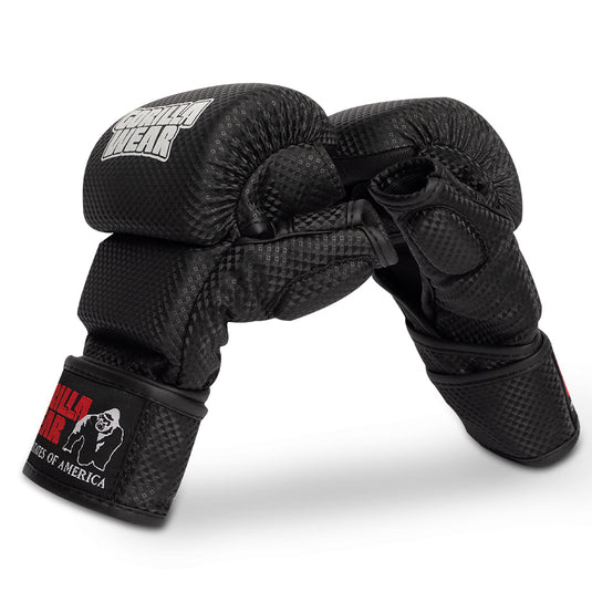 Gorilla Wear - ely mma sparring gloves - black/white