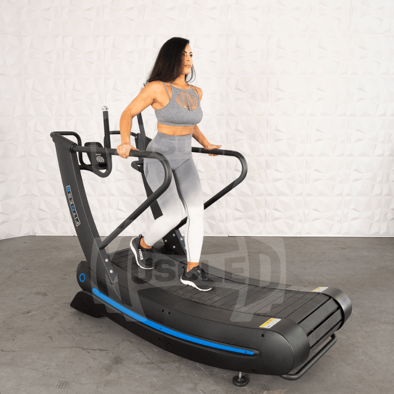 Load image into Gallery viewer, Muscle D Fitness - Commercial Self Powered Curve Treadmill - Standalone
