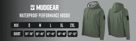 MudGear - All-Weather Warrior Hoodie (Olive Drab Green)