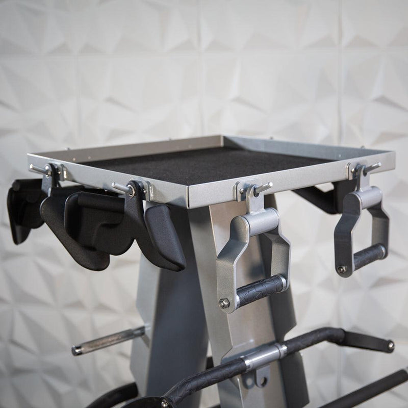 Load image into Gallery viewer, Muscle D Fitness - Accessory Rack - Sturdy Cable Attachment Storage (Rack Only)
