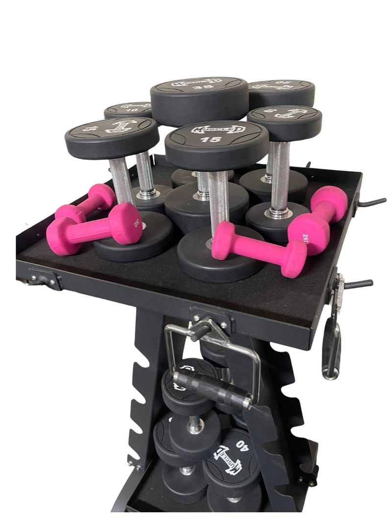 Load image into Gallery viewer, Muscle D Fitness - Accessory Rack - Sturdy Cable Attachment Storage (Rack Only)
