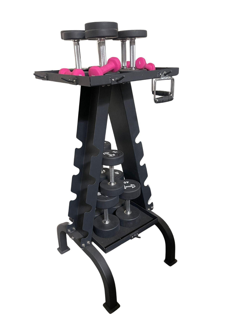 Load image into Gallery viewer, Muscle D Fitness - Accessory Rack - Sturdy Cable Attachment Storage (Rack Only)
