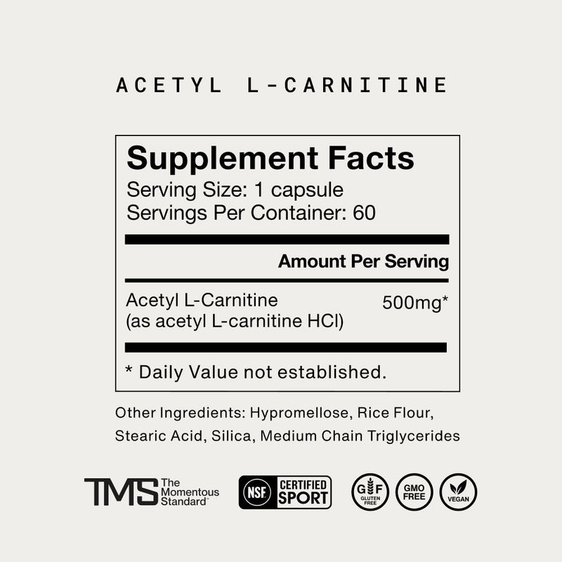 Load image into Gallery viewer, Momentous - Acetyl L-Carnitine
