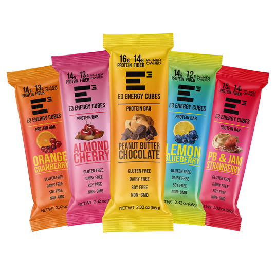 E3 Energy Cubes - 5 Flavor Variety Pack (12 bars)