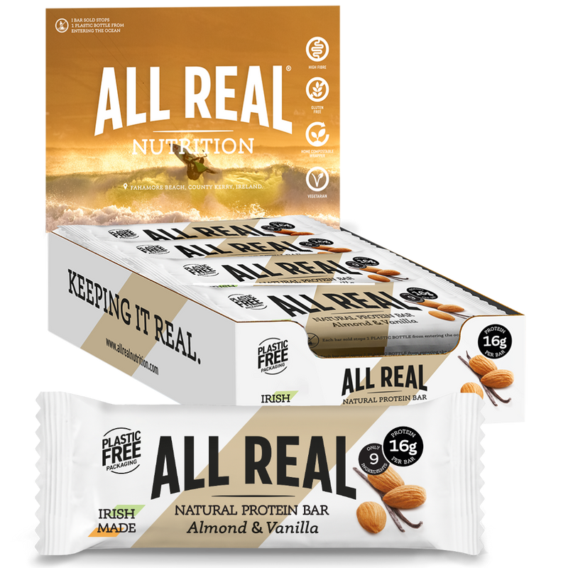 Load image into Gallery viewer, All Real Nutrition - Almond Vanilla Protein Bar (50g x 12)
