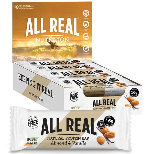All Real Nutrition - Almond Vanilla Protein Bar (50g x 12)