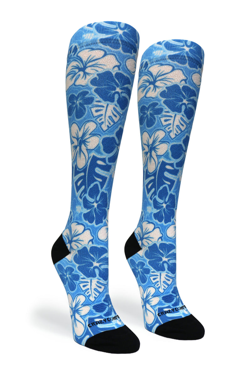 Load image into Gallery viewer, Crazy Compression - Aloha Blue - (Standard &amp; Extra Wide)
