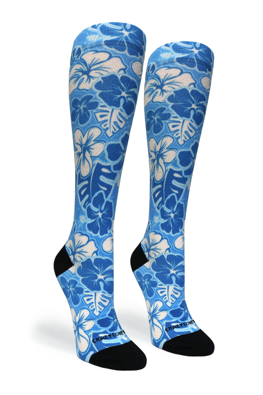 Crazy Compression - Aloha Blue - (Standard & Extra Wide)