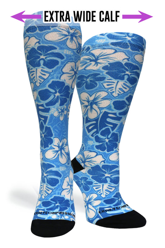 Crazy Compression - Aloha Blue - (Standard & Extra Wide)
