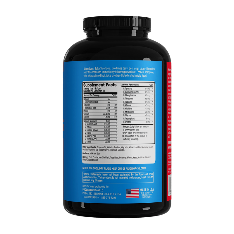 Load image into Gallery viewer, Prolab Nutrition - Amino Gel Caps (200 Count)
